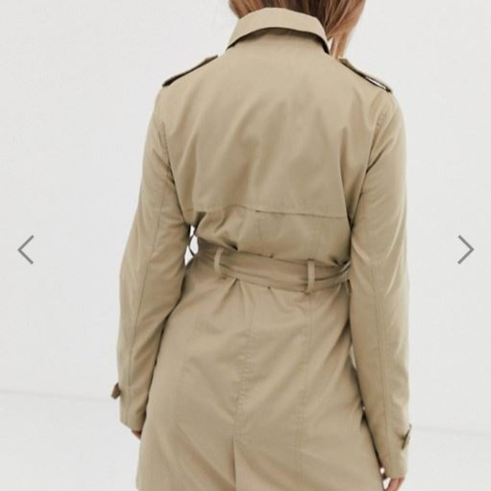 SOLD OUT!!   Pimkie trench coat with tie detail in beige - Picture 3 of 5